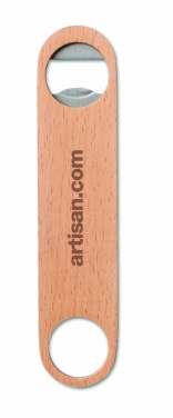 Logotrade promotional merchandise picture of: Wooden bottle opener