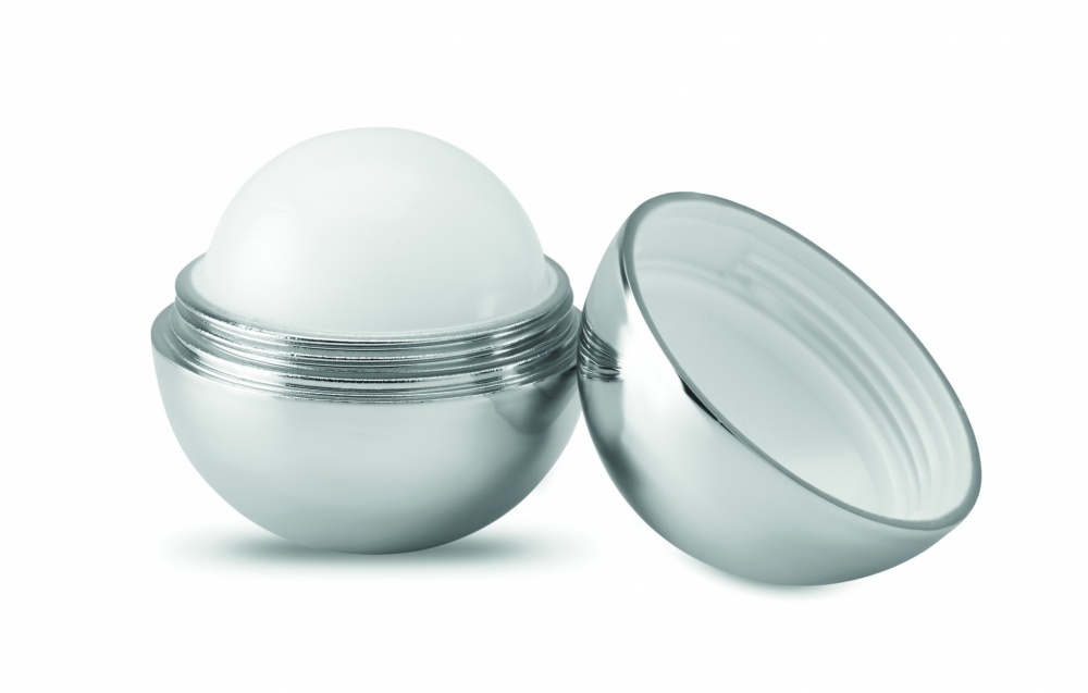 Logo trade corporate gift photo of: Round lip balm UV finish