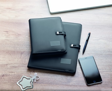Logo trade advertising products image of: A4 folder w/wireless charger5W