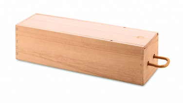 Logo trade advertising products picture of: Wooden wine box