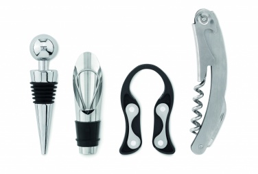 Logotrade promotional products photo of: 4 pcs wine set in wooden stand