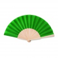 Manual hand fan wood, Green