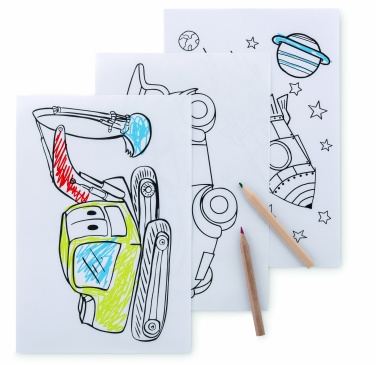 Logotrade promotional merchandise photo of: Colouring set with 6 pencils