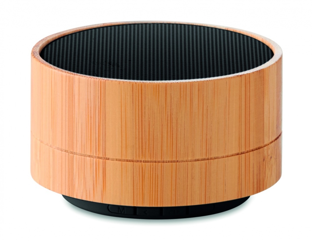 Logo trade promotional giveaway photo of: 3W Bamboo wireless speaker