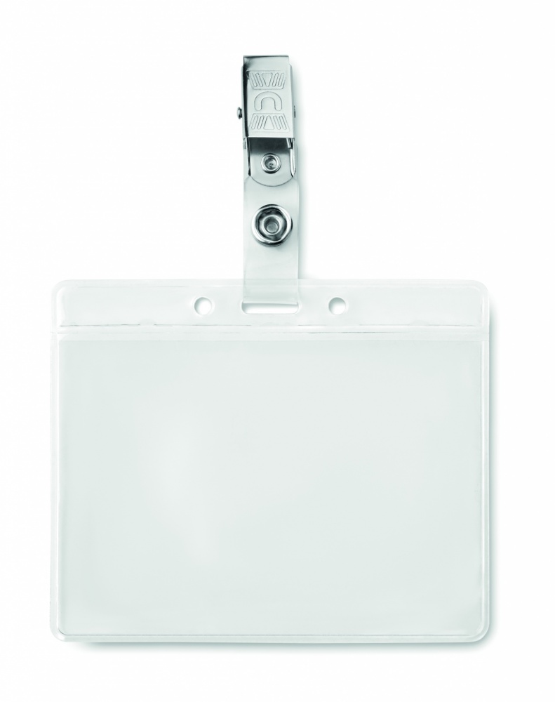Logo trade promotional merchandise photo of: PVC badge holder