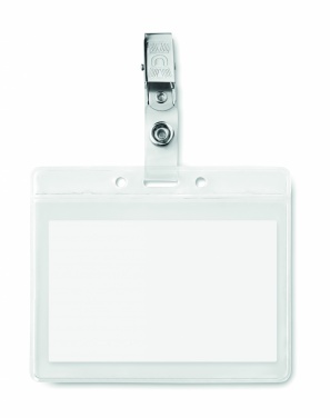 Logo trade promotional items image of: PVC badge holder