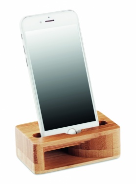 Logotrade advertising product image of: Bamboo phone stand-amplifier CARACOL