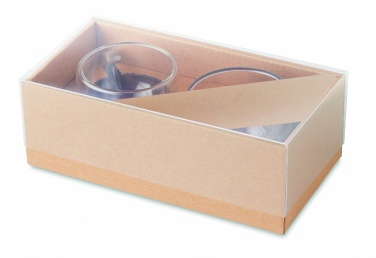 Logo trade promotional merchandise picture of: Set of 2 double wall espresso