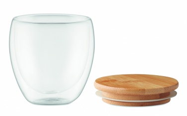 Logotrade promotional item picture of: Double wall glass 250ml Hamburg