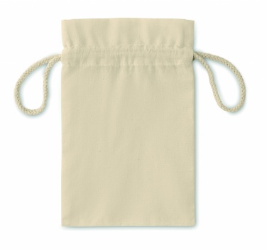 Logo trade business gift photo of: Small Cotton draw cord bag
