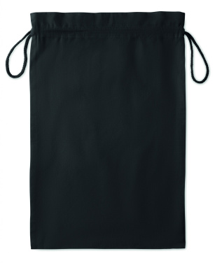 Logo trade promotional products picture of: Large Cotton draw cord bag black