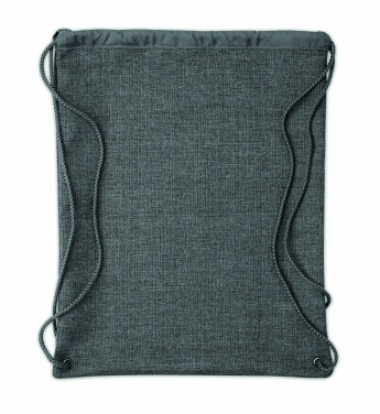 Logotrade advertising products photo of: 1200D heathered drawstring bag