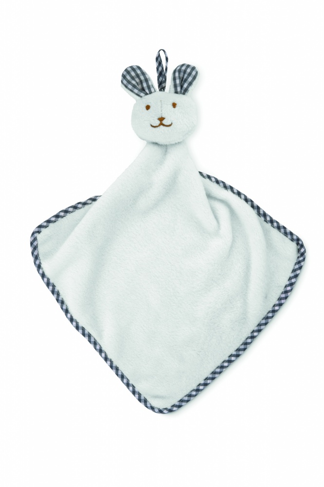 Logo trade promotional items image of: Plush rabbit design baby towel