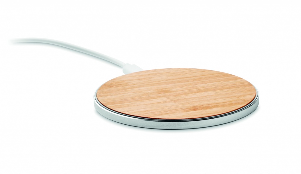 Logotrade promotional product image of: Bamboo wireless charger 10W DESPAD