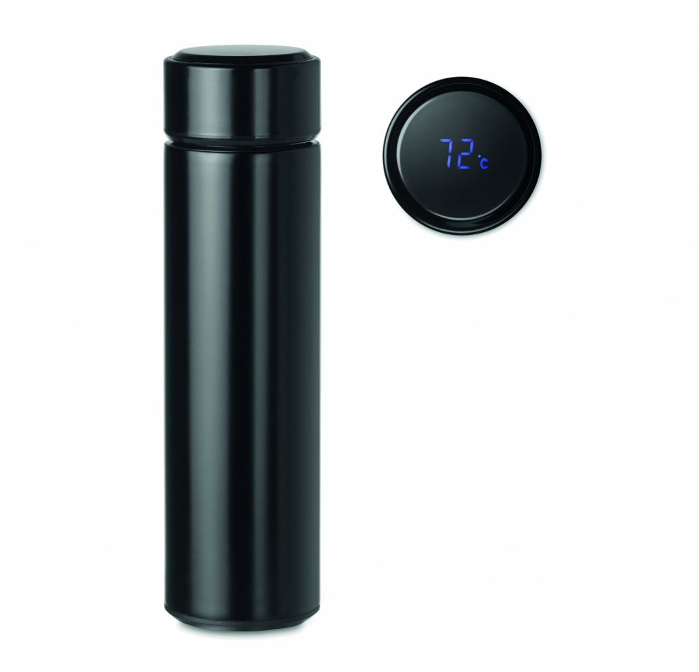 Logo trade promotional items picture of: Bottle with touch thermometer