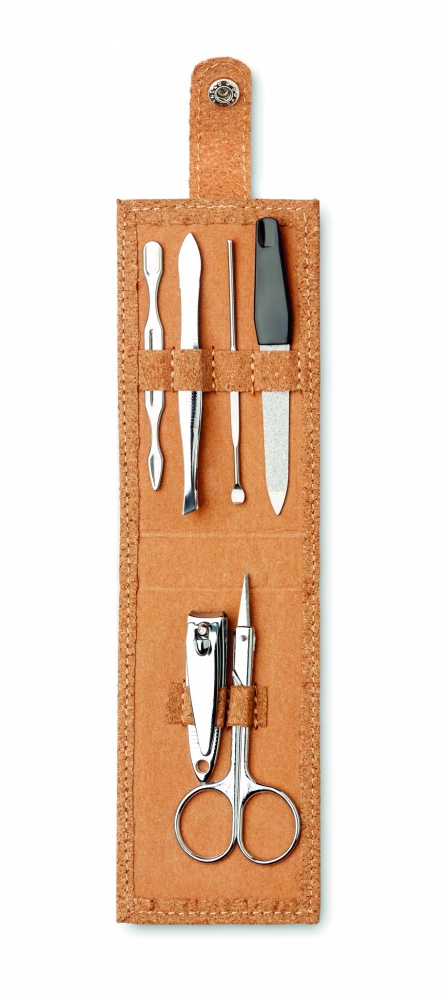 Logo trade promotional product photo of: Cork 6 piece manicure set