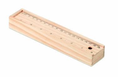 Logo trade promotional product photo of: Stationery set in wooden box