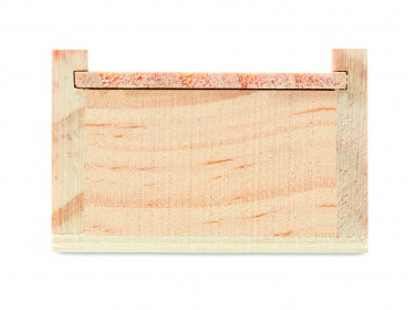 Logo trade corporate gift photo of: Stationery set in wooden box