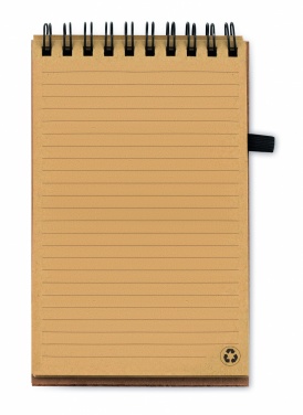 Logotrade business gifts photo of: A6 Cork notepad with pen