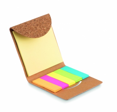 Logotrade corporate gift picture of: Cork sticky note memo pad