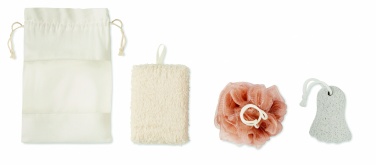 Logotrade promotional gift image of: Bath set in cotton pouch