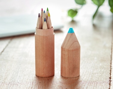 Logotrade corporate gift picture of: 6 pencils in wooden box