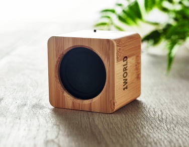 Logotrade corporate gift picture of: Bamboo wireless speaker
