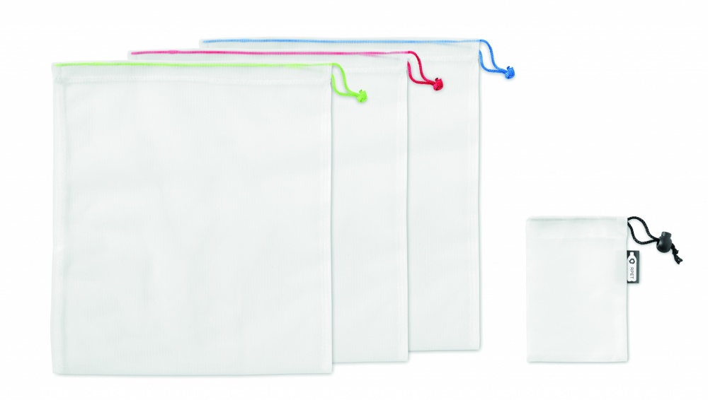 Logotrade promotional merchandise picture of: Set of 3 RPET mesh food bags