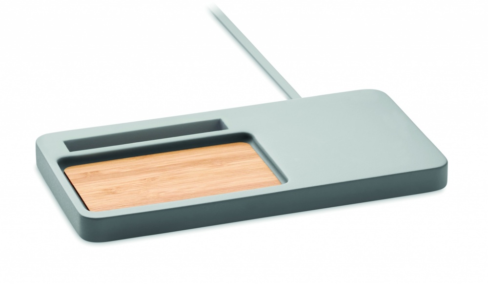 Logo trade corporate gifts image of: Wireless charging organizer10W