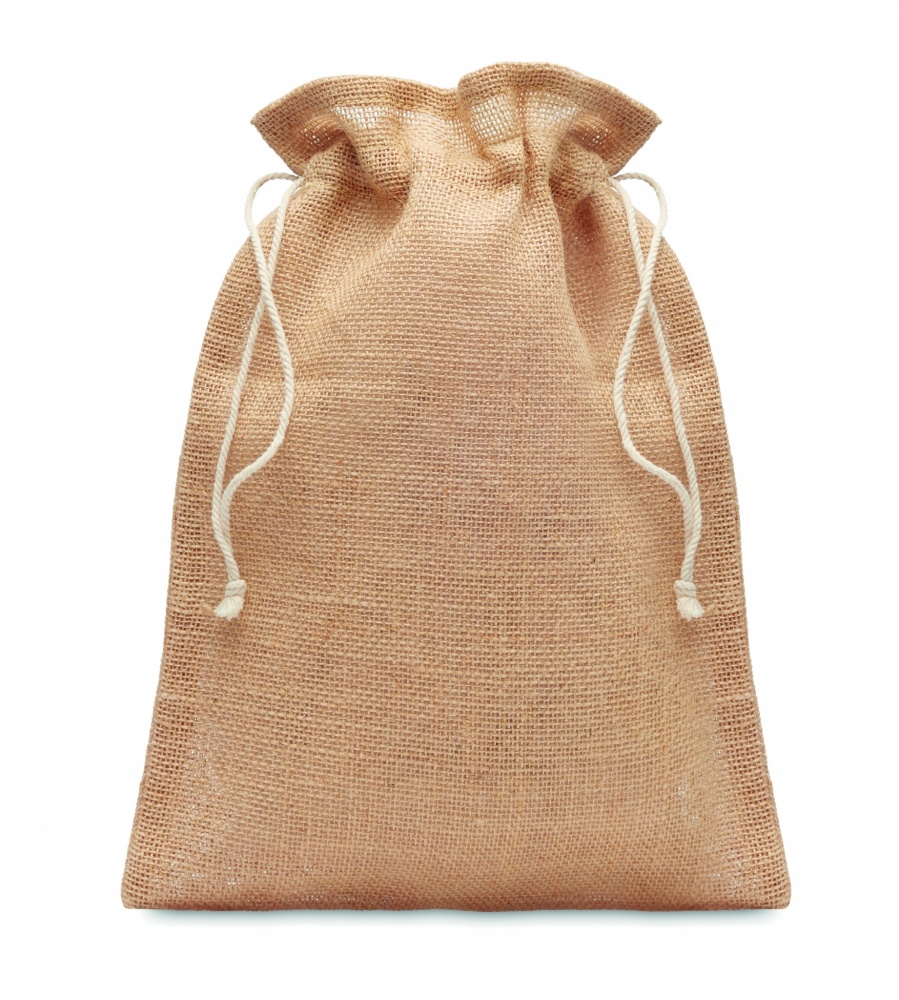 Logo trade promotional gift photo of: Medium jute gift bag 25 x 32cm
