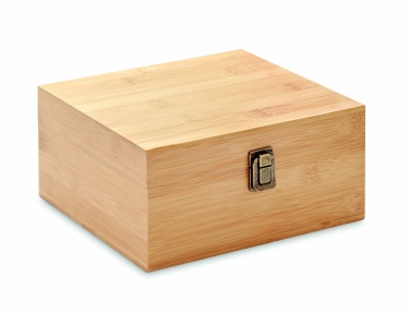 Logo trade promotional merchandise picture of: Whisky set in bamboo box