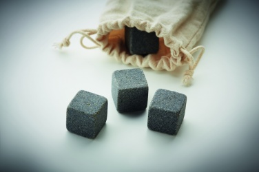 Logo trade advertising products image of: 4 stone ice cubes in  pouch