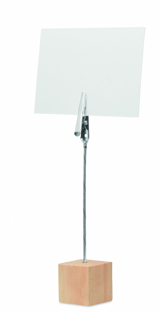 Logo trade advertising products picture of: Pine wooden clip holder