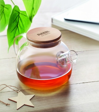 Logo trade promotional gift photo of: Teapot borosilicate glass 850ml