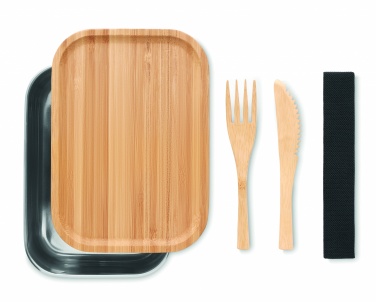 Logo trade corporate gifts picture of: Stainless steel lunchbox 600ml