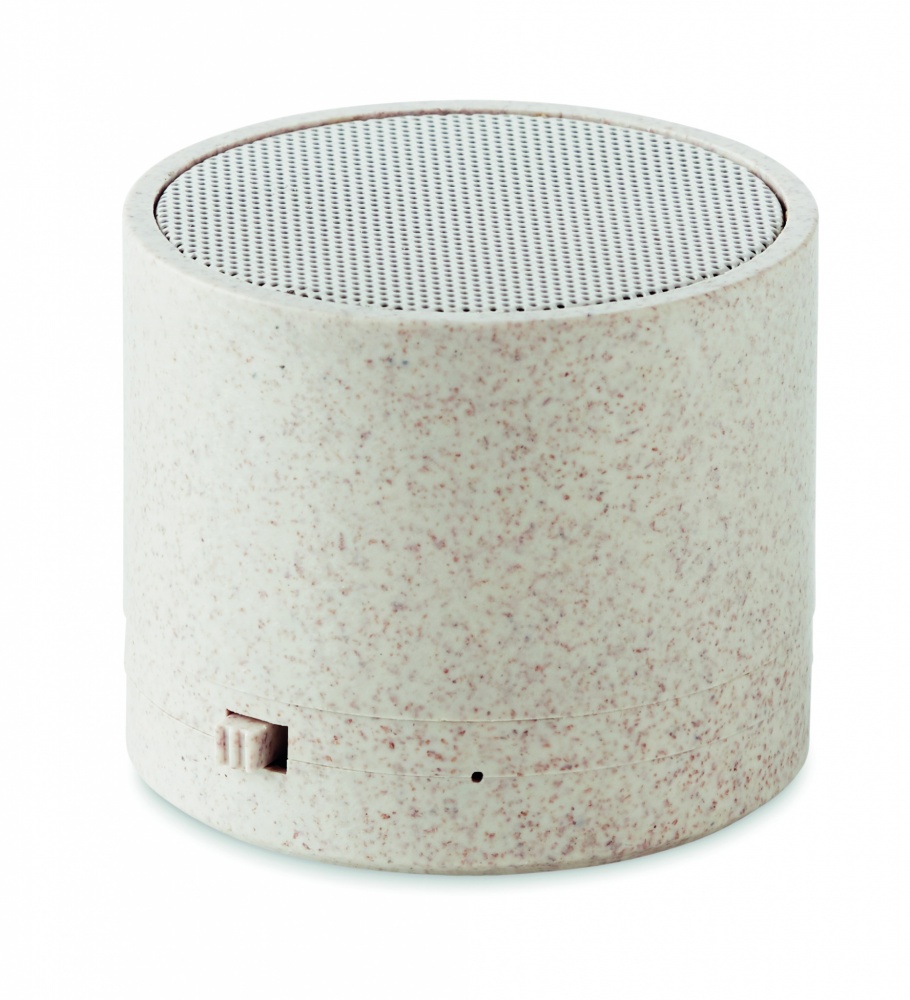 Logotrade promotional item image of: 3W speaker in wheat straw/ABS