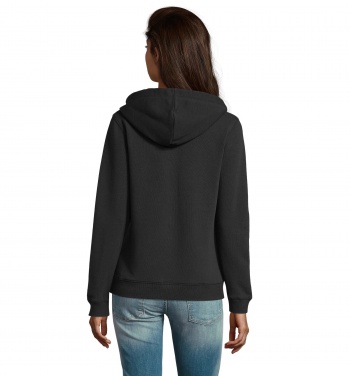 Logotrade business gift image of: SPIKE WOMEN ZIP HOOD SWEAT