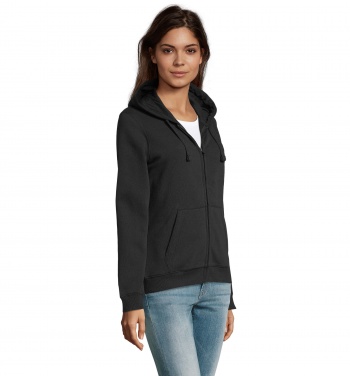 Logo trade advertising product photo of: SPIKE WOMEN ZIP HOOD SWEAT