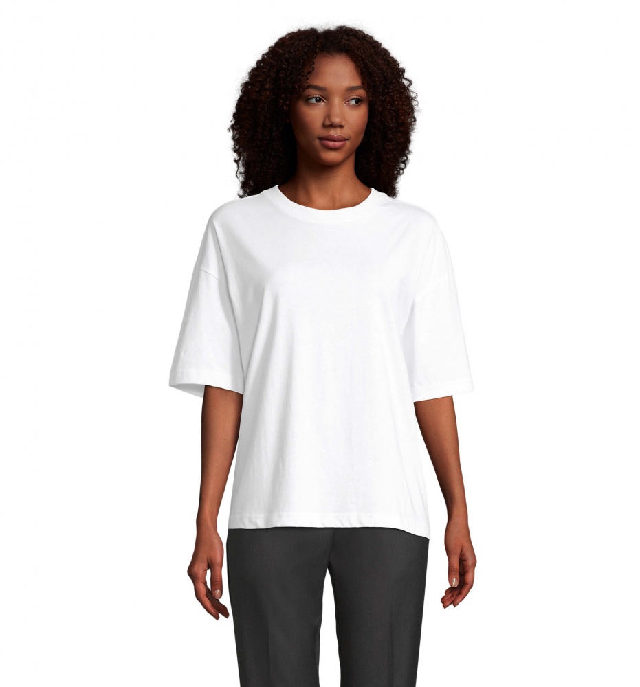 Logo trade corporate gifts image of: BOXY WOMEN OVERSIZE T-SHIRT