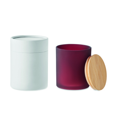 Logo trade corporate gifts image of: Plant based wax candle 200 gr