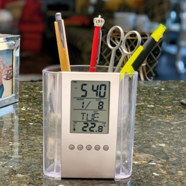 Logotrade promotional item picture of: Acrylic desk pen holder MADRID