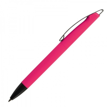 Logotrade promotional product picture of: Metal ballpen soft touch BRESCIA
