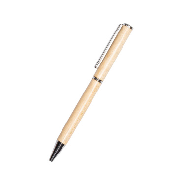 Logo trade promotional giveaways image of: Wooden ballpen HEYWOOD
