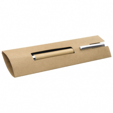 Logo trade promotional products image of: Wooden ballpen HEYWOOD