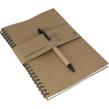 Logo trade promotional giveaway photo of: A5 ECO Notepad KENTWOOD