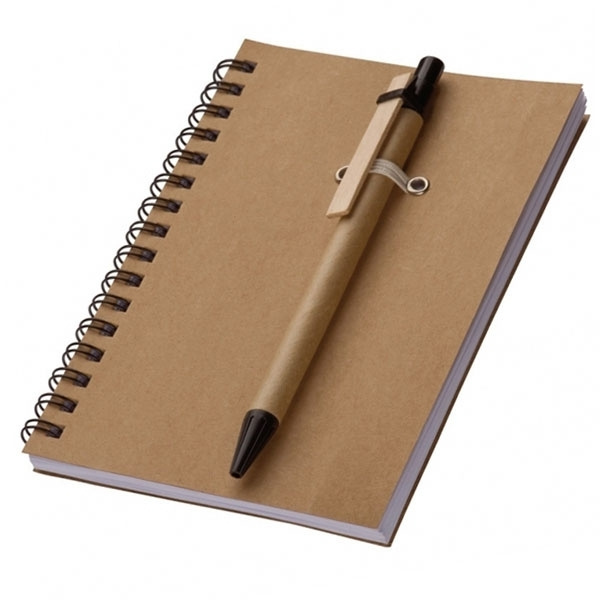 Logotrade promotional giveaway picture of: A6 ECO Notepad KEYSTONE