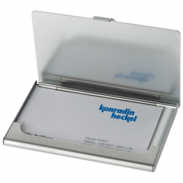 Logotrade business gift image of: Metal business card holder CORNWALL