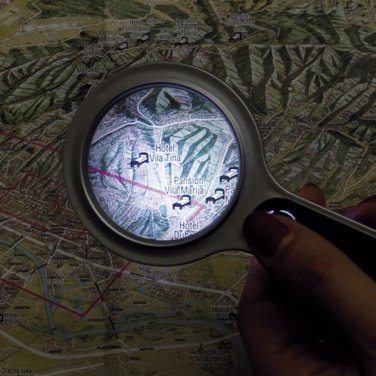 Logo trade promotional merchandise photo of: Magnifying glass with LED GLOUCESTER