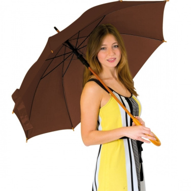 Logotrade promotional item image of: Wooden automatic umbrella Nancy