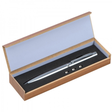 Logo trade promotional items image of: Metal laser pointer DETROIT